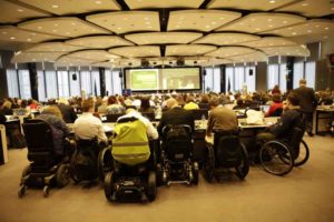 reunion del día europeo de las personas con discapacidad